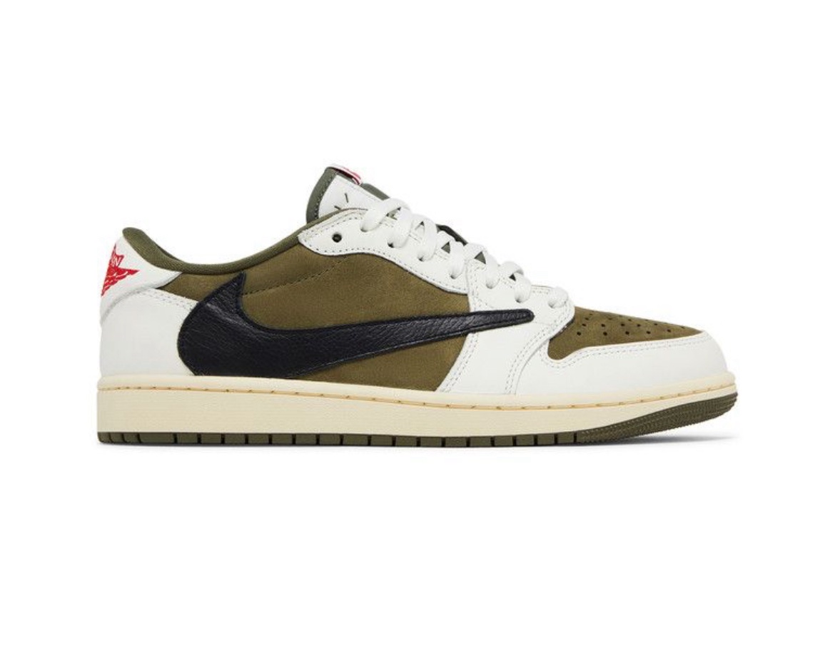 Travis Scott x Air Jordan 1 Low OG SP 'Medium Olive' - Kickonstyle